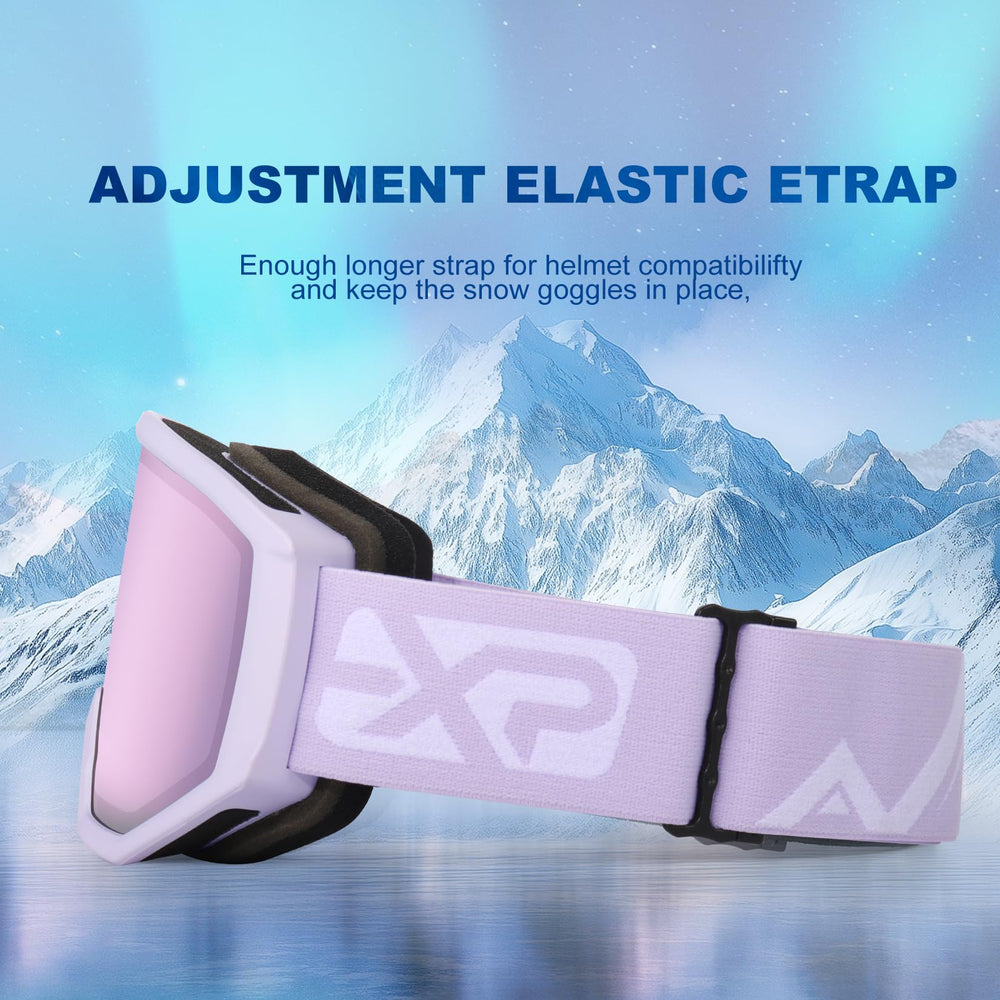EXP VISION foam and strap detail showing comfort and secure fit benefit