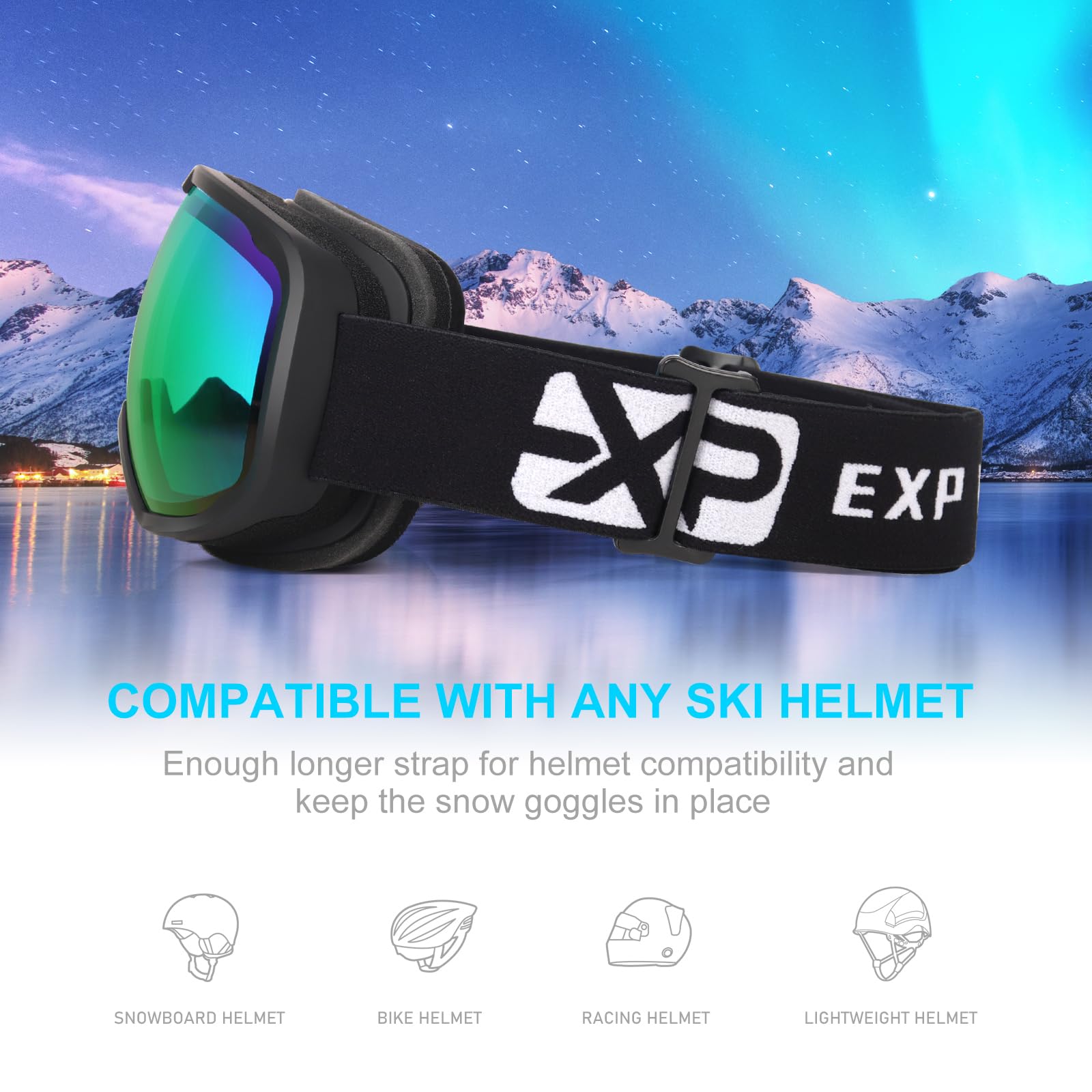 EXP VISION foam padding profile showing three-layer sponge for warmth