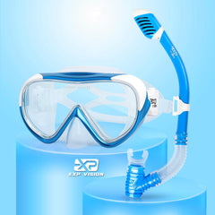 EXP VISION front view of mask and snorkel showing full kit benefit