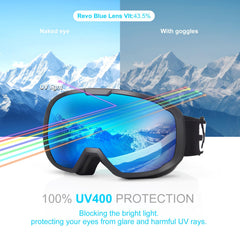 EXP VISION goggles worn over prescription glasses for OTG convenience