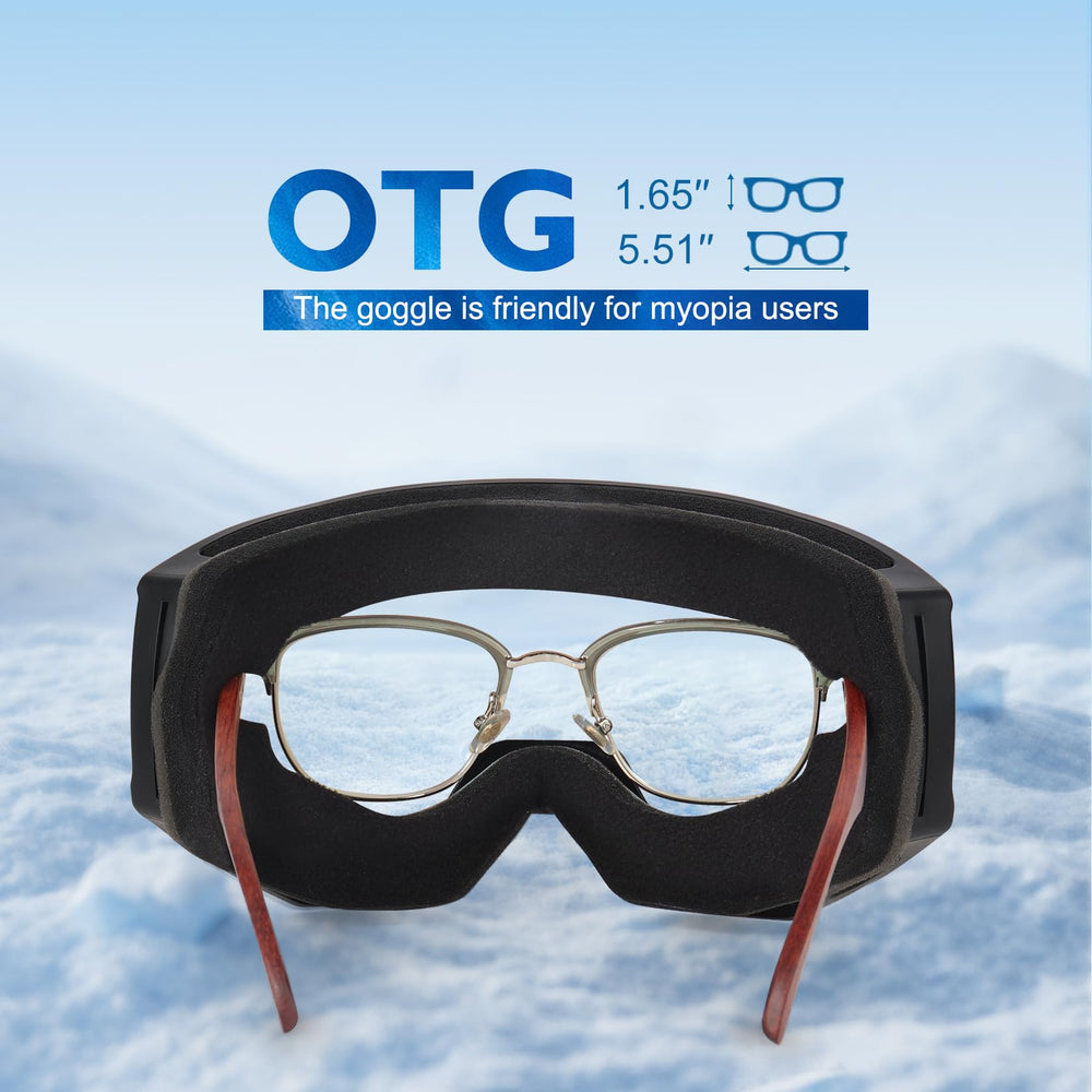 EXP VISION goggles held in hand for size comparison and lightweight benefit