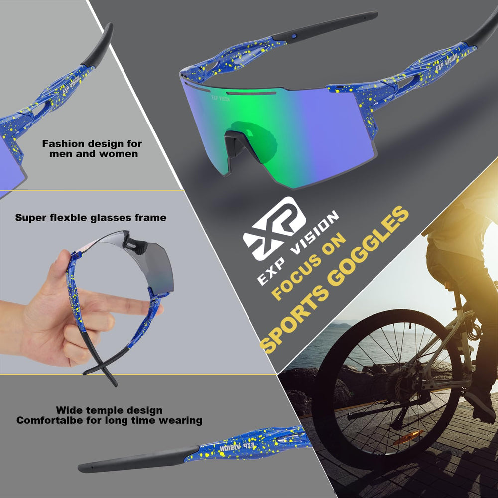 EXP VISION size comparison beside hand illustrating ultralight 25 g weight advantage