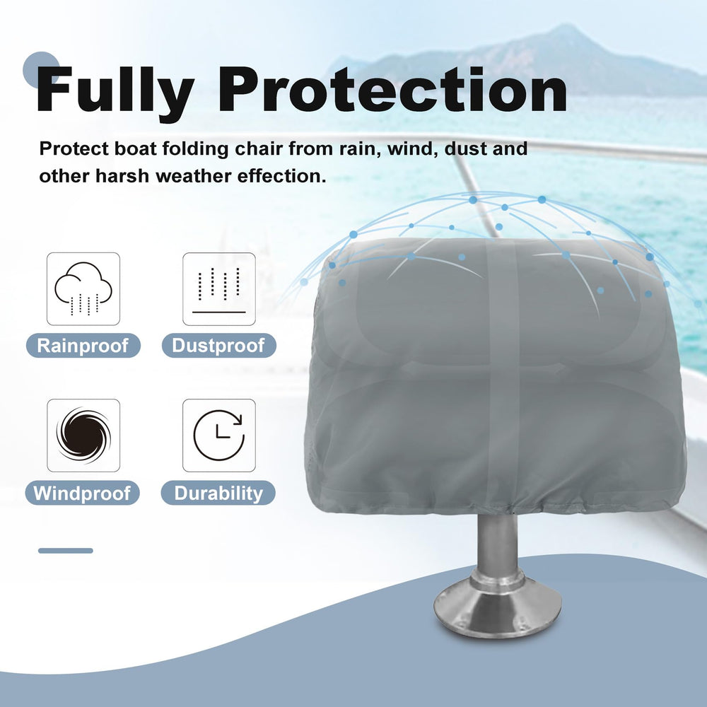 Explore Land quick release buckle strap securing cover under chair advantage