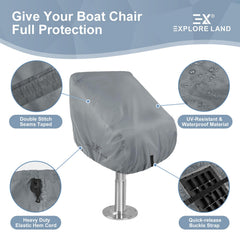 Explore Land elastic toggle and buckle, ensures snug secure fit
