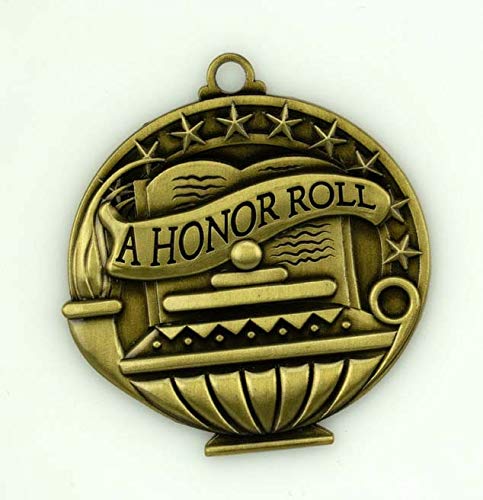 Express Medals close-up of high-relief A detail highlights lasting quality and clarity