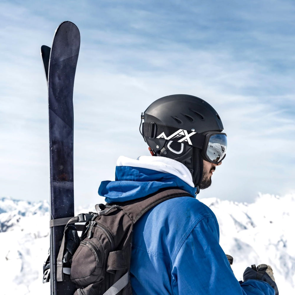 EXP VISION packaged goggles with scale indicating compact storage and portability