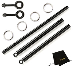 EXREIZST spreader bar front view showing compact, sturdy frame for stable workouts
