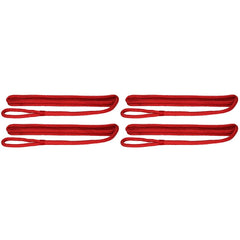 Extreme Max front view of red 3/8" fender line 4-pack showing loop, durable and ready