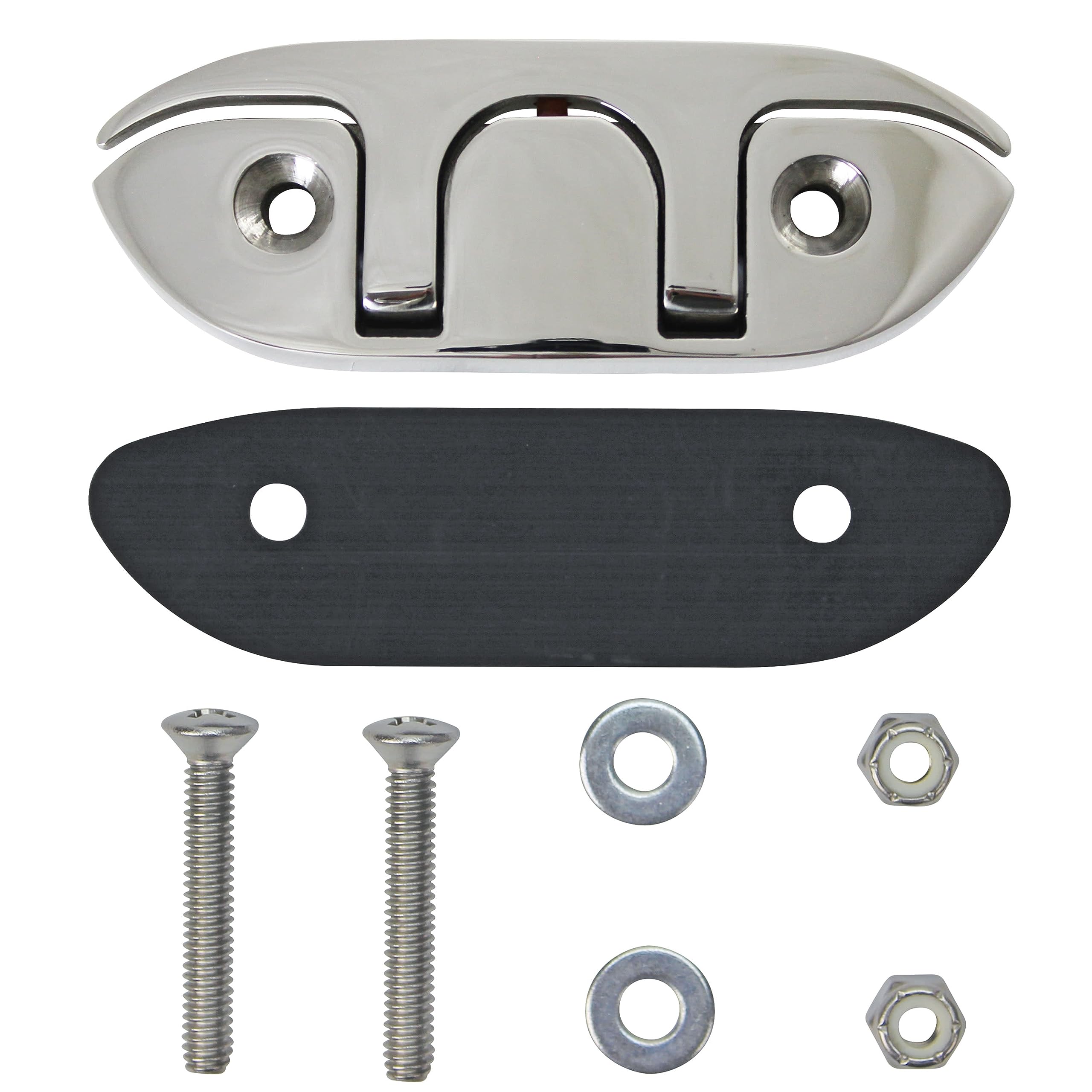 Extreme Max cleat mounted on gunwale highlighting fit for shallow mounting locations