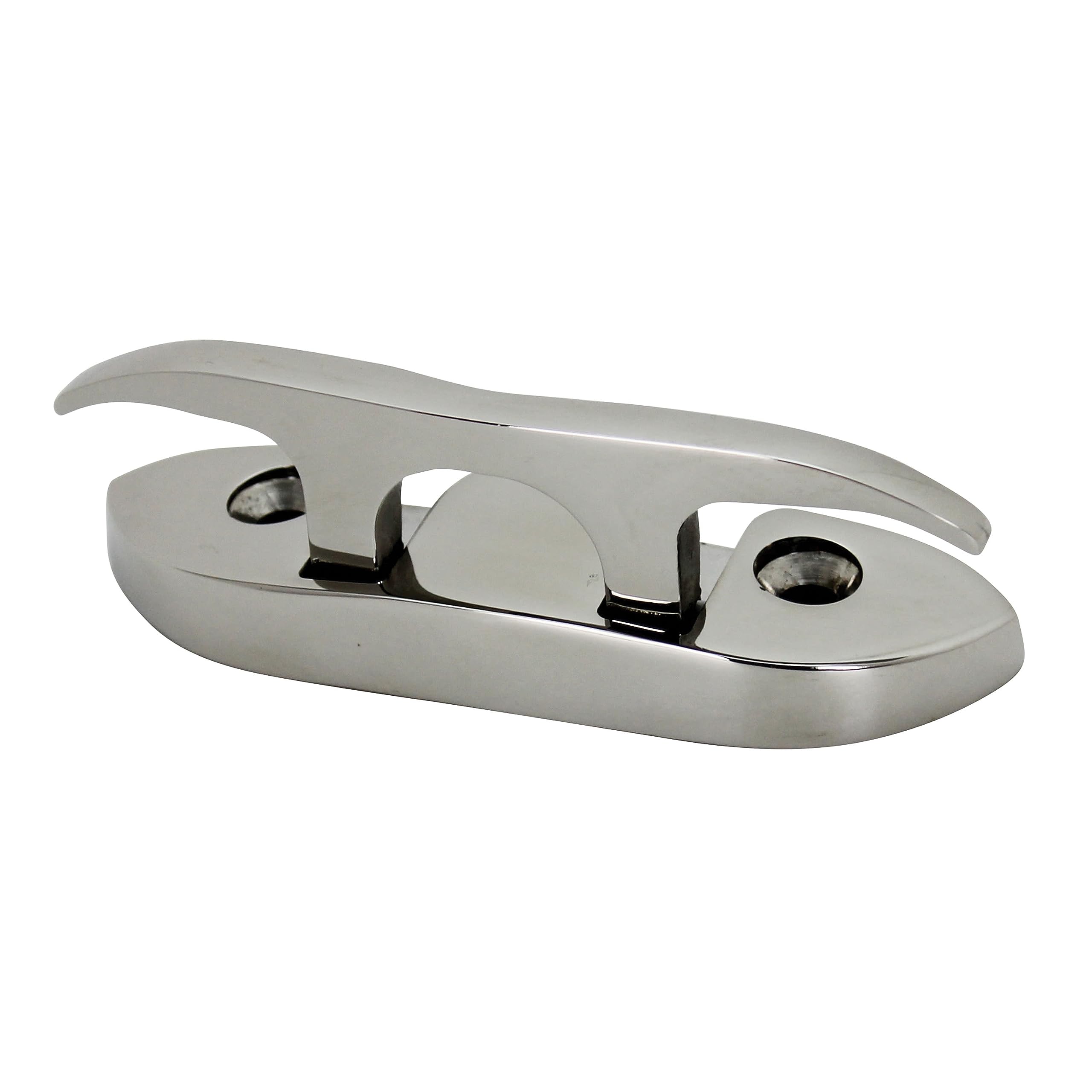 Extreme Max cleat next to ruler demonstrating compact dimensions for tight spaces