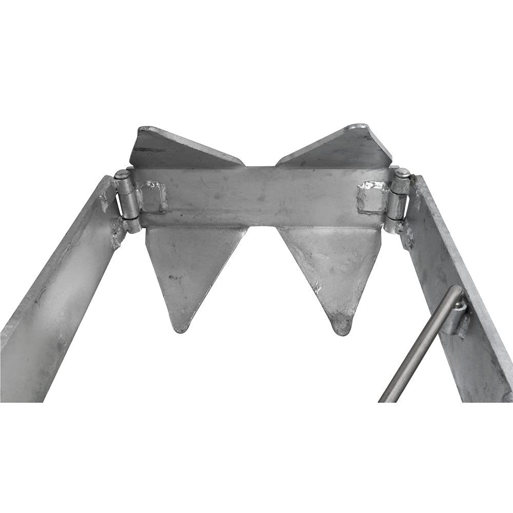 Extreme Max anchor on small boat deck illustrating compact storage and quick deployment