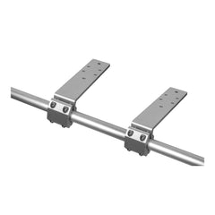 Extreme Max mounted Kuuma grill on boat rail showing space-saving and cleaner deck