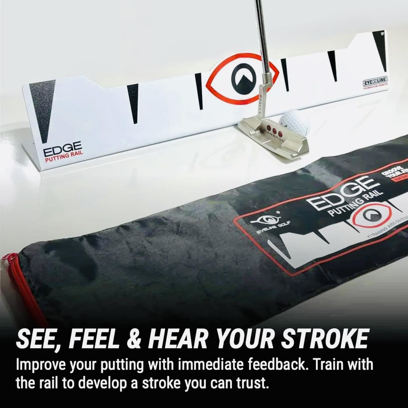 EyeLine Golf carry bag with mirror and rail for easy transport and protection