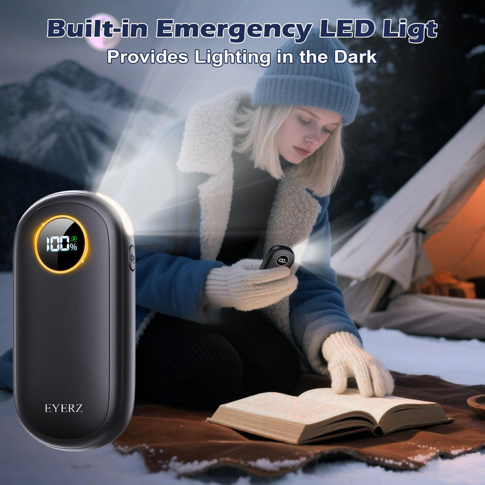EYERZ flashlight in dark providing instant light and safety benefit