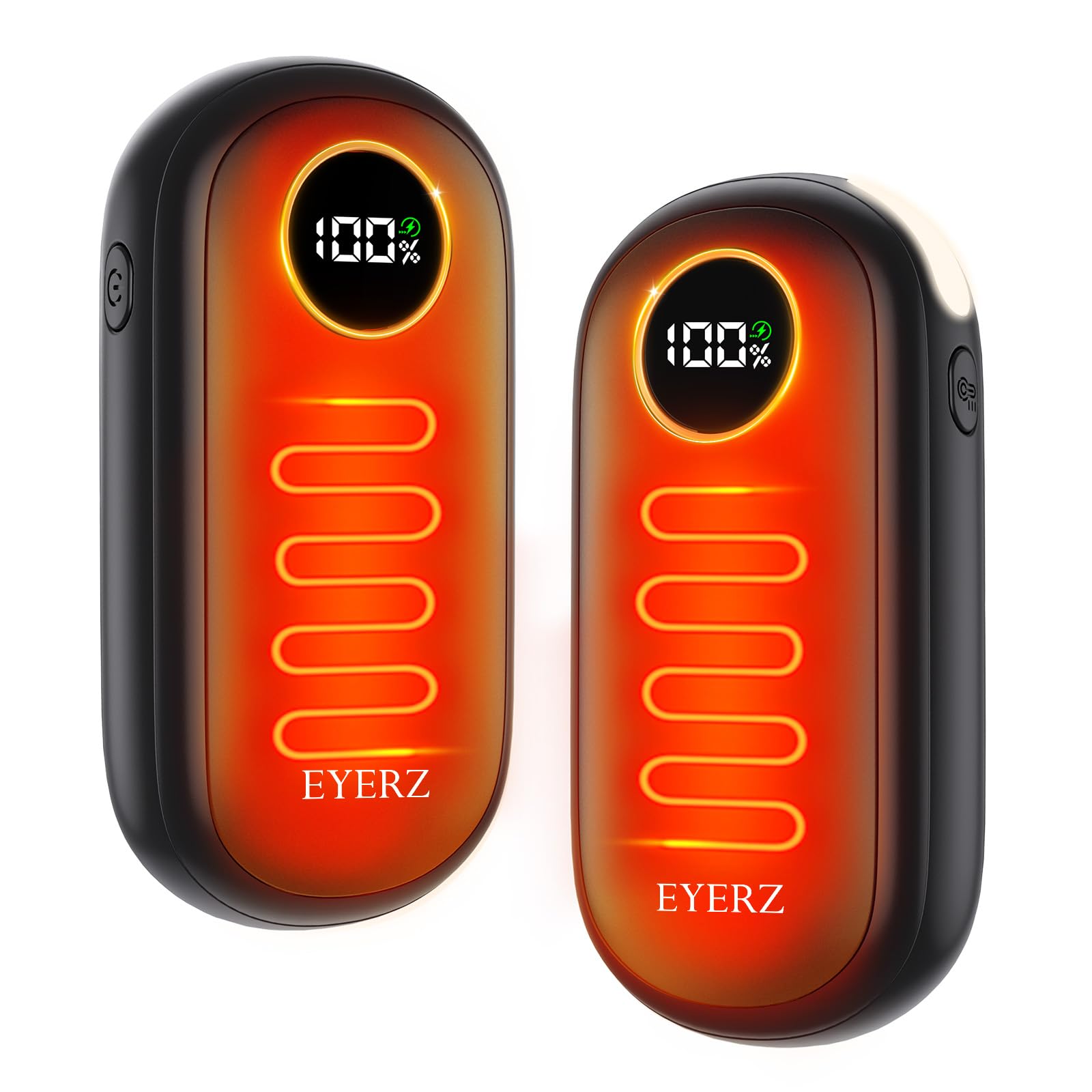 EYERZ front view showing sleek casing and portability for easy warmth