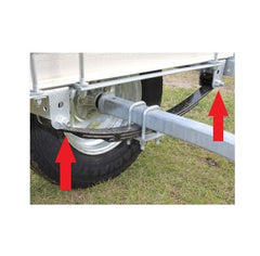 EZ Loader bolt and bushing next to ruler showing dimensions for correct fit verification