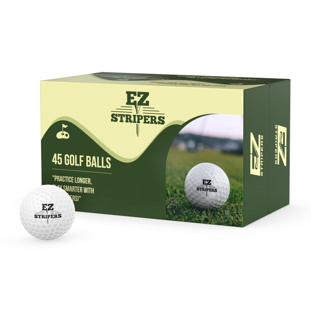 EZ Stripers front packaging showing 45-count value and durability