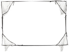 EZGoal front view of four corner pockets on goal showing clear targets for accuracy