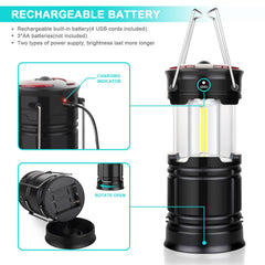 EZORKAS LANTERN collapsed size next to hand showing compact storage convenience