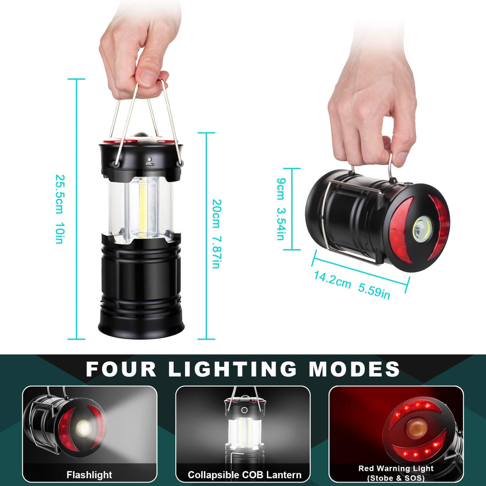 EZORKAS LANTERN hanging inside a tent providing hands-free campsite lighting