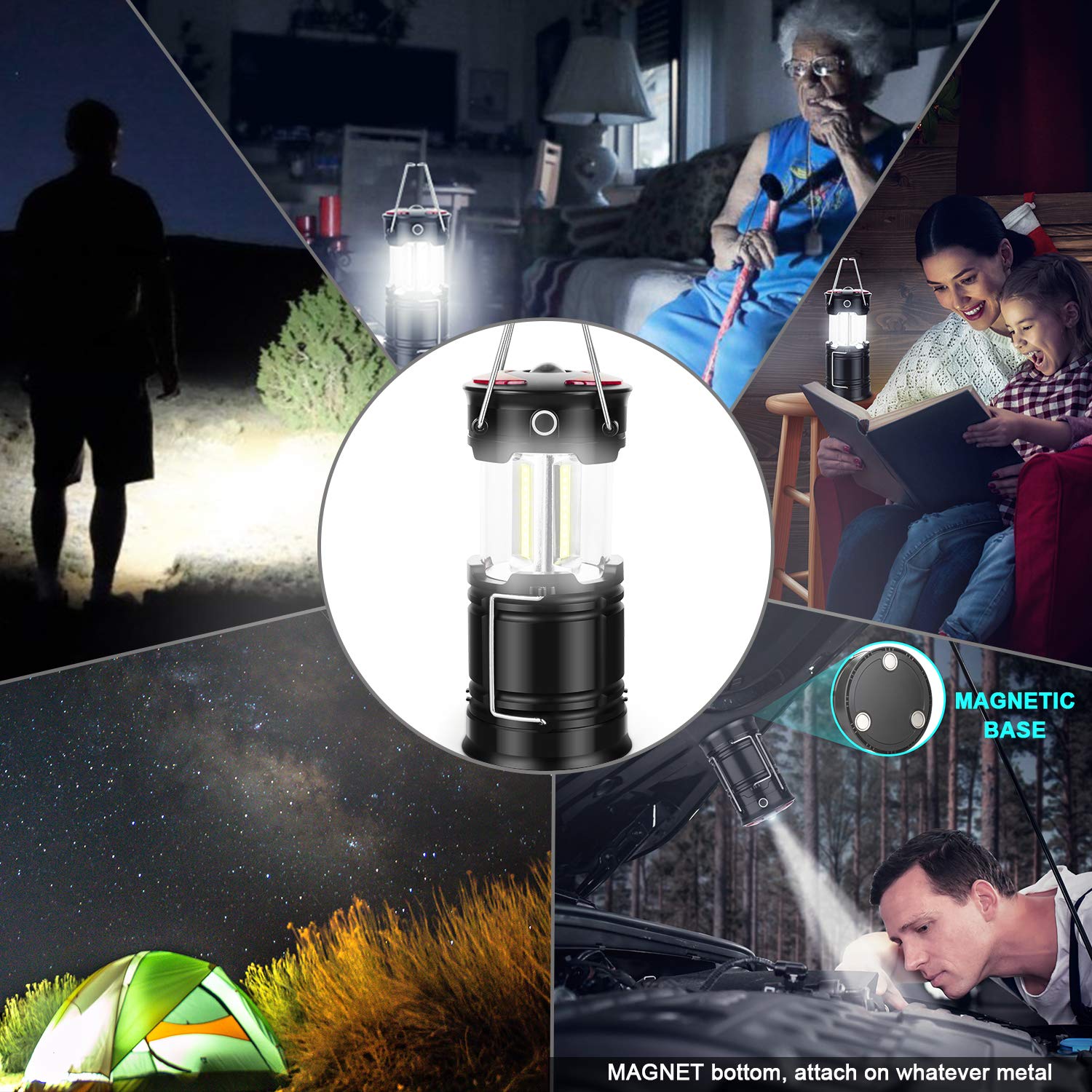 EZORKAS LANTERN magnetic base attached to metal surface for secure mounting