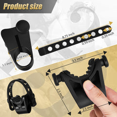 Fabbay close-up of oval socket showing secure fit on protruding rack knob