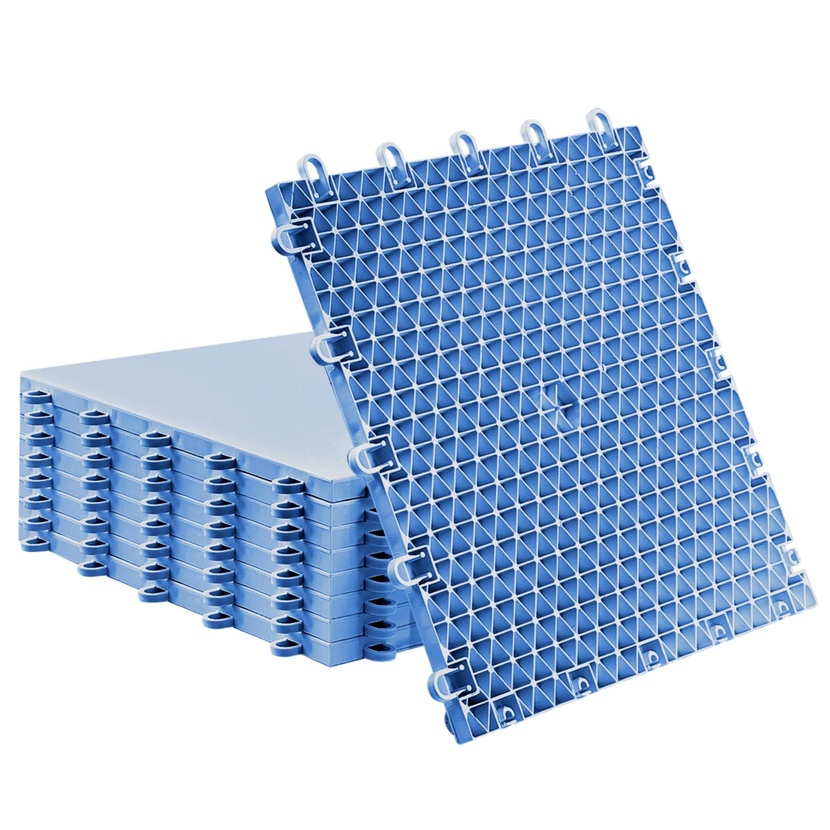 Fabbay front packaging of 15 blue tiles showing portable training benefit