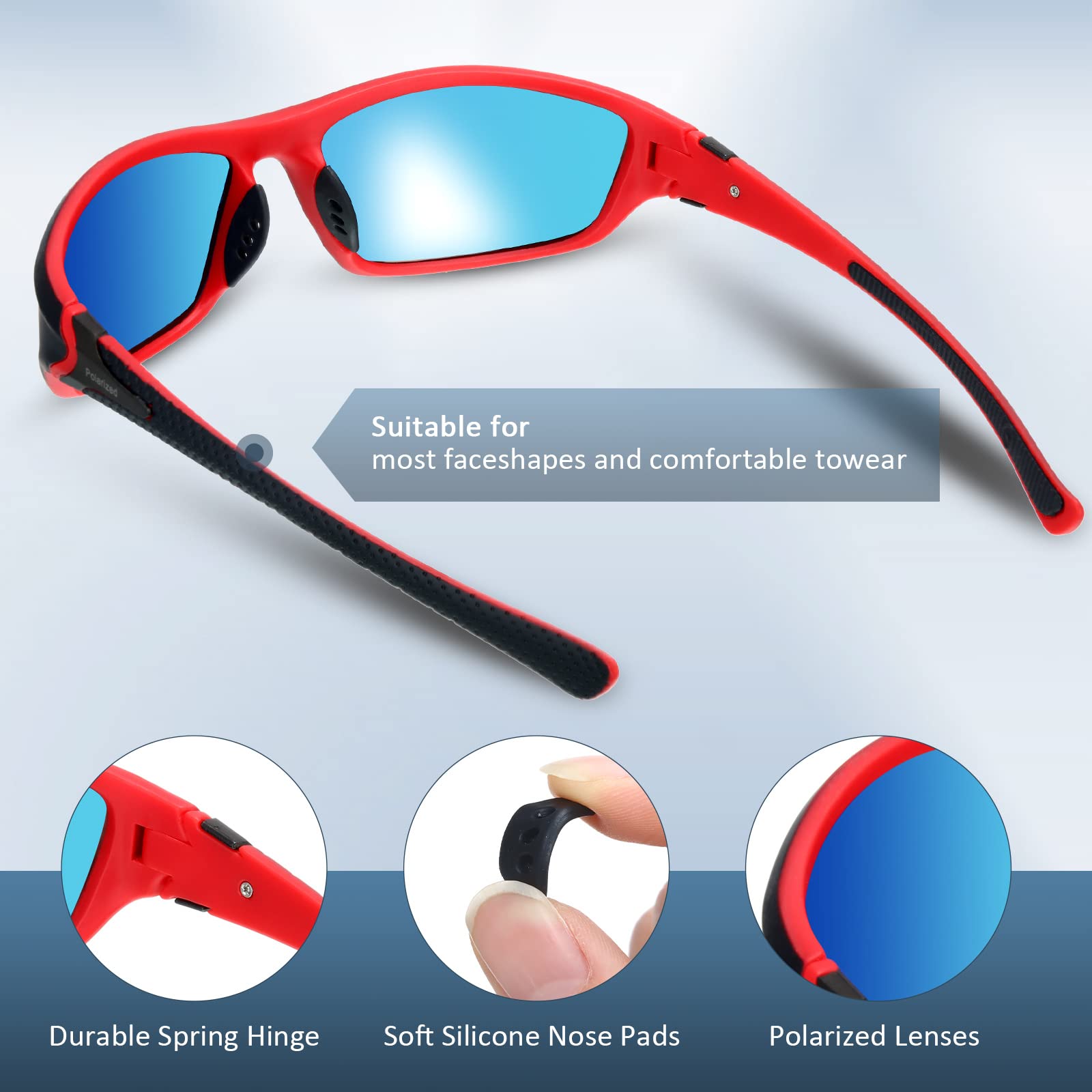 Fabbay close-up of silicone nose pads for comfort and reduced slipping