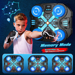 faentwc child punching machine in playroom demonstrating active fun and coordination