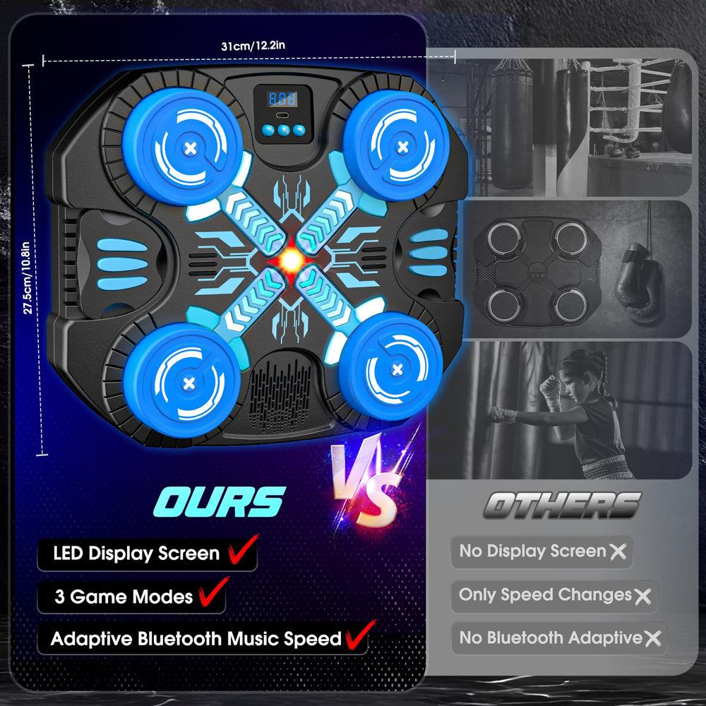 faentwc LEDs and control panel lit up indicating music sync and game feedback