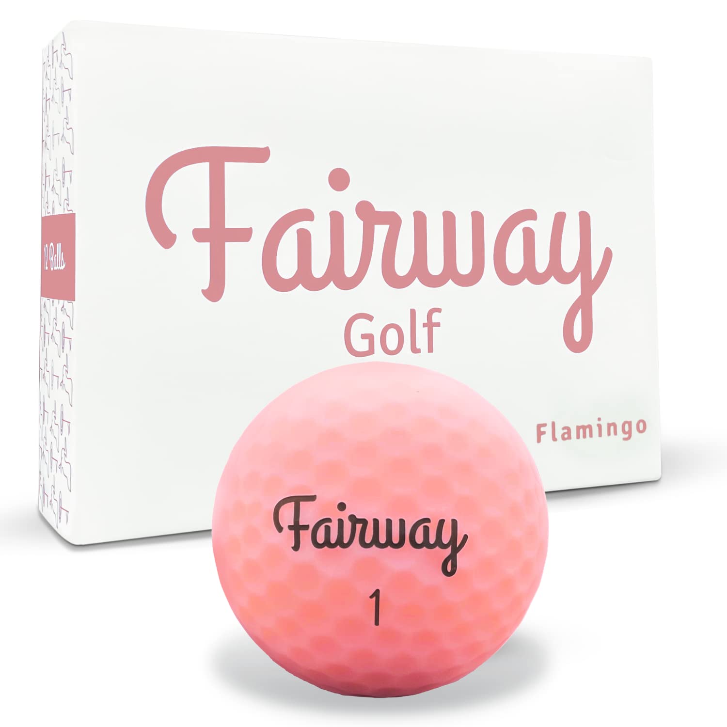 Fairway Golf front packaging showing 12-pack and branding, easy purchase benefit