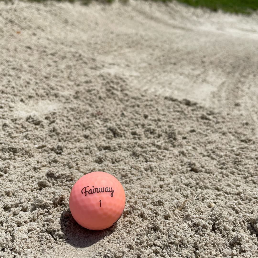 Fairway Golf player holding ball before tee shot highlighting comfort and feel