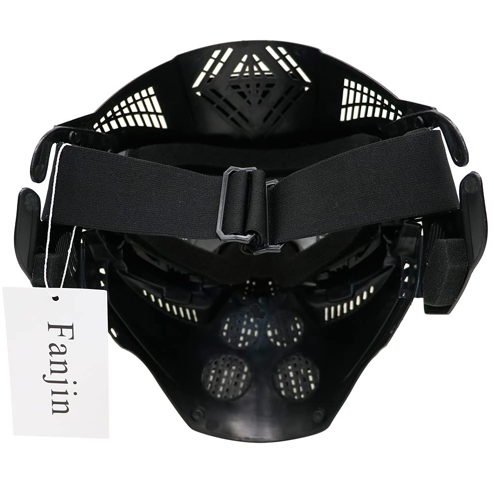 Fanjin mask styled in cosplay setup offering realistic costume enhancement