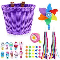 FANOVO purple front basket showing storage benefit