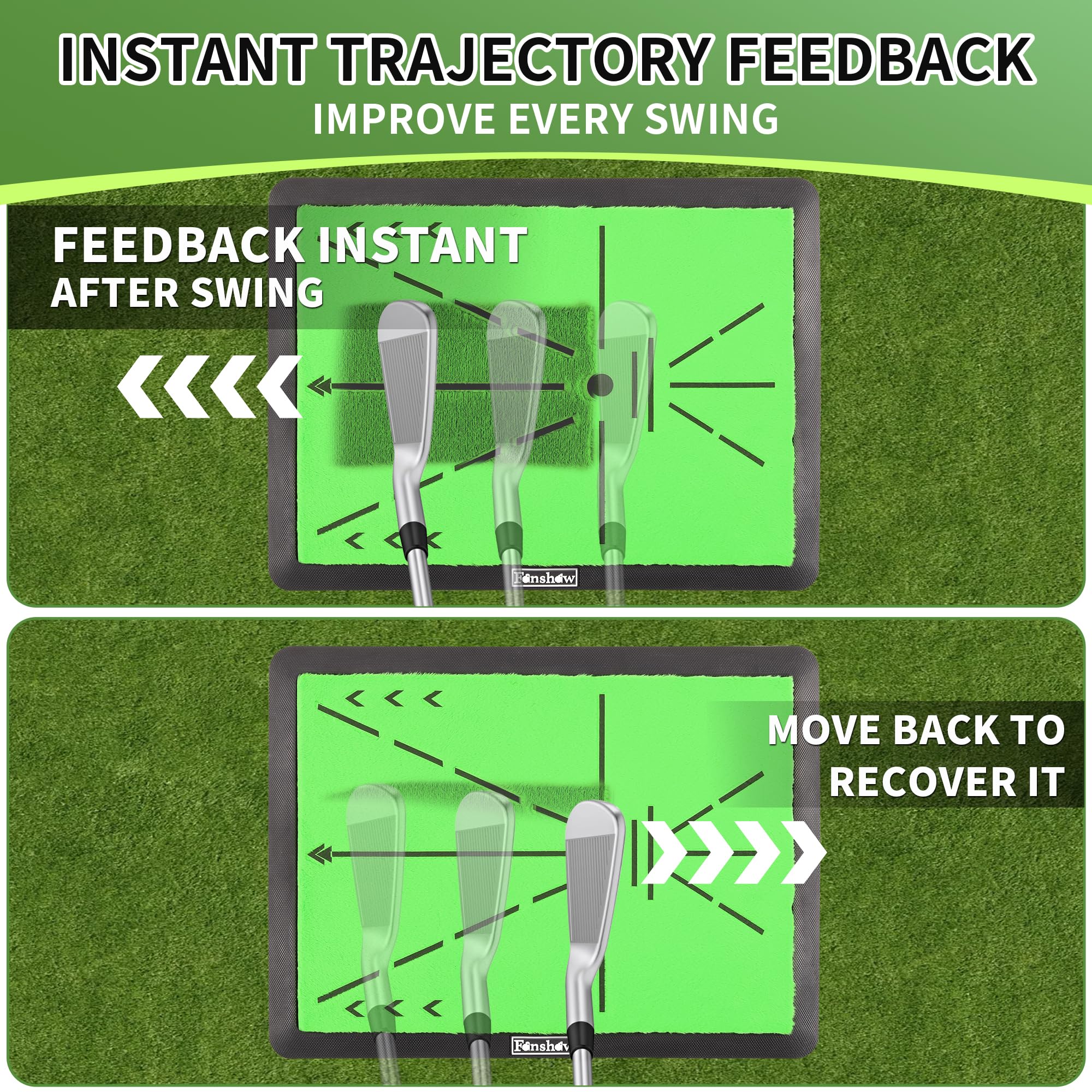 Fanshaw backyard practice setup with hitting net showing home simulator readiness