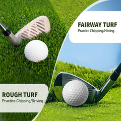 Fanshaw wooden tee included next to mat for immediate practice convenience