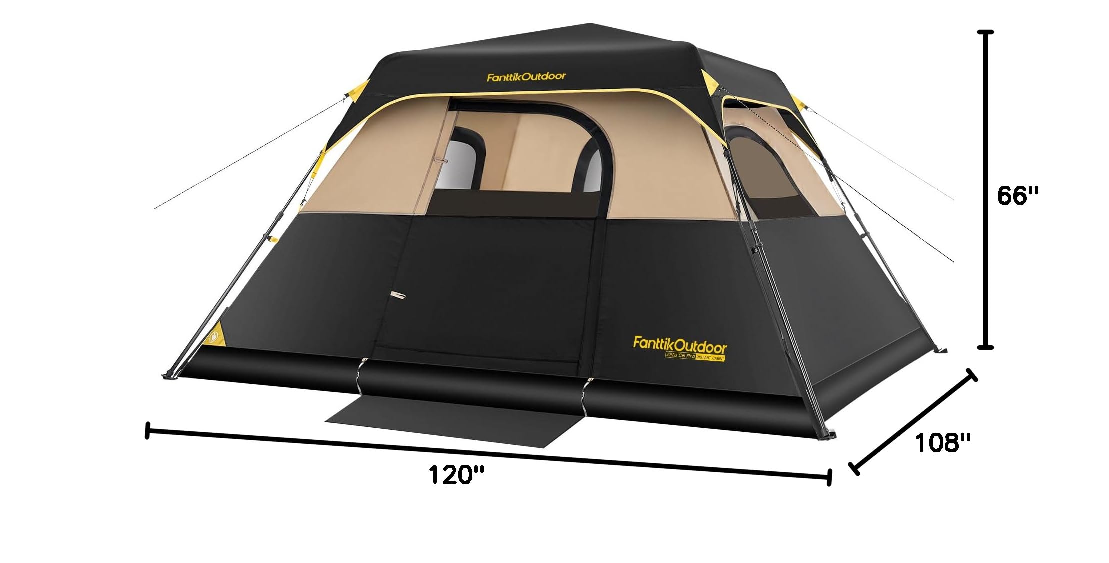 FanttikOutdoor family at campsite with tent portraying easy camping benefit