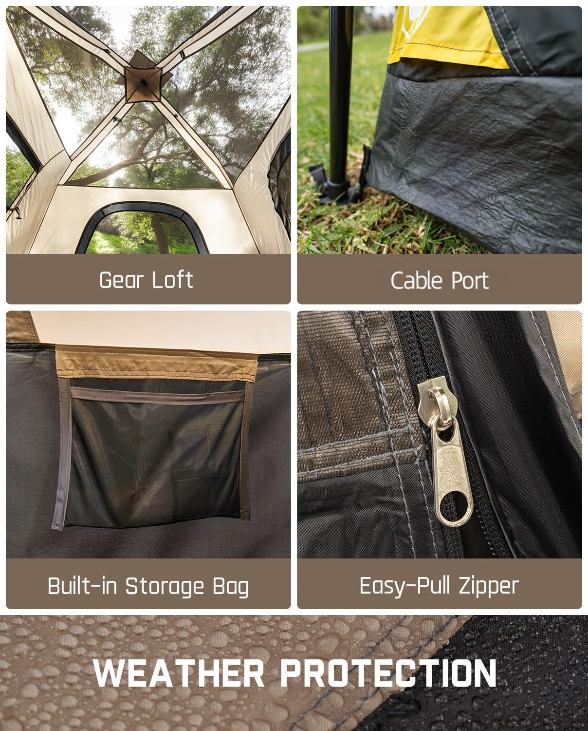 FanttikOutdoor carbon steel pole joint close-up for sturdy frame benefit