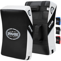 Farabi Sports front view kick pad showing target surface and contrast colors for clear focus