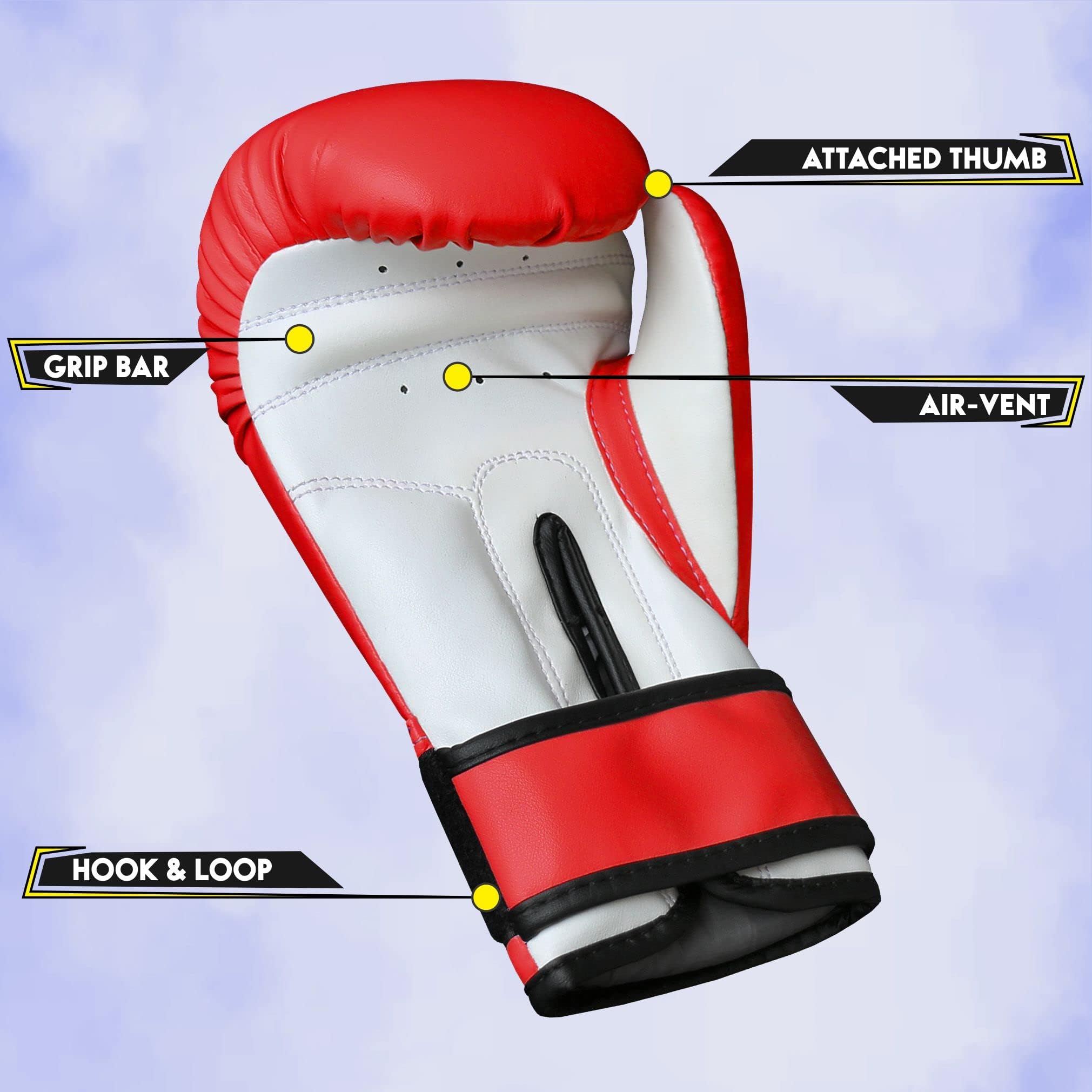Farabi Sports side profile highlighting glove contour and impact protection benefit