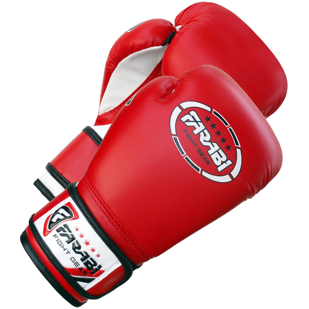 Farabi Sports gloves next to measuring tape showing size options and fit guidance