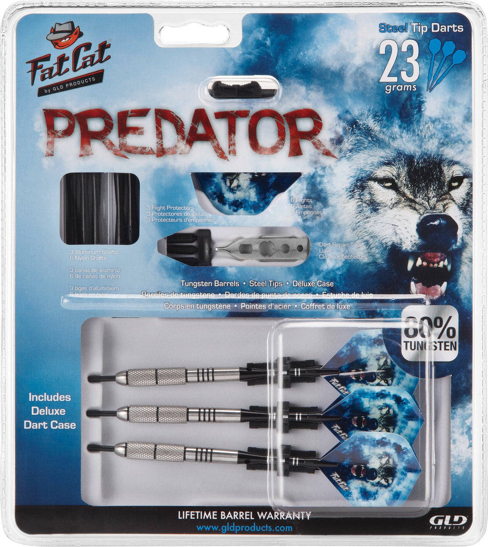 Fat Cat Predator scale comparison in hand conveying comfortable 23g weight and balanced feel
