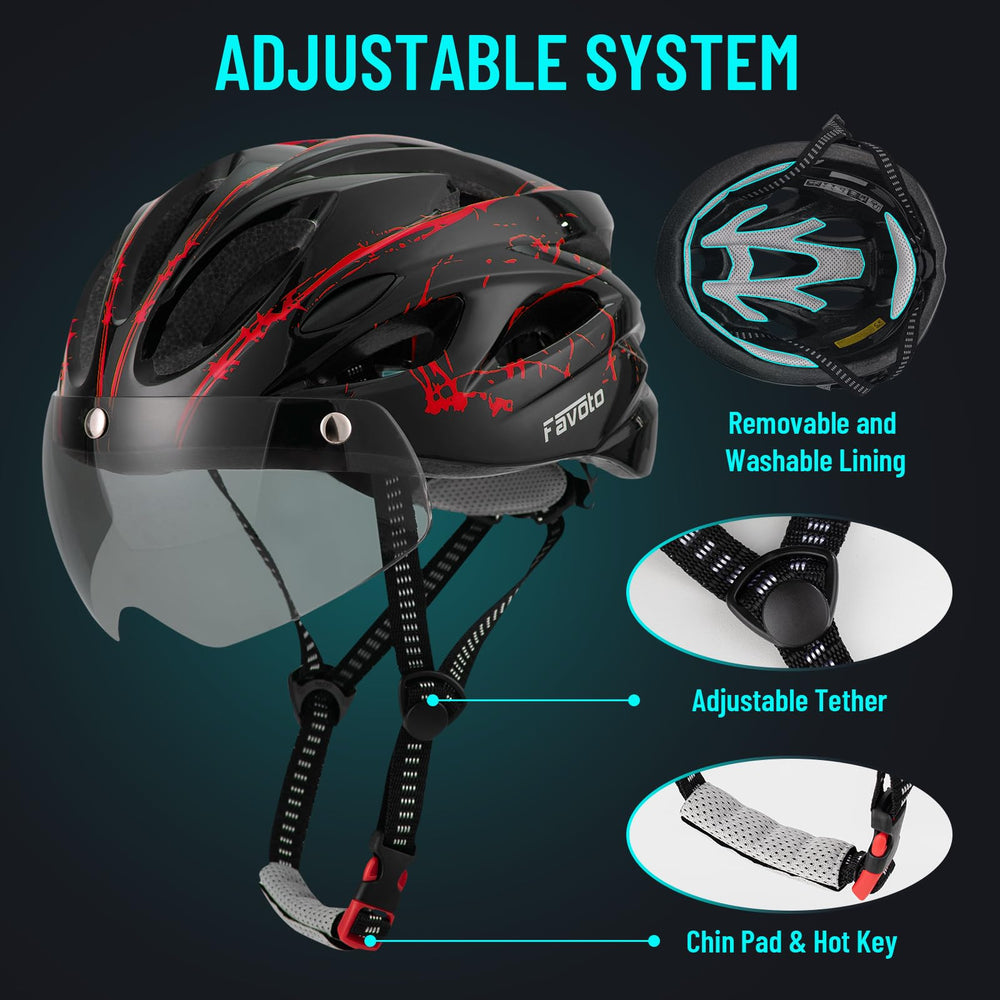 Favoto interior lining and vents showing breathable padding and washable comfort