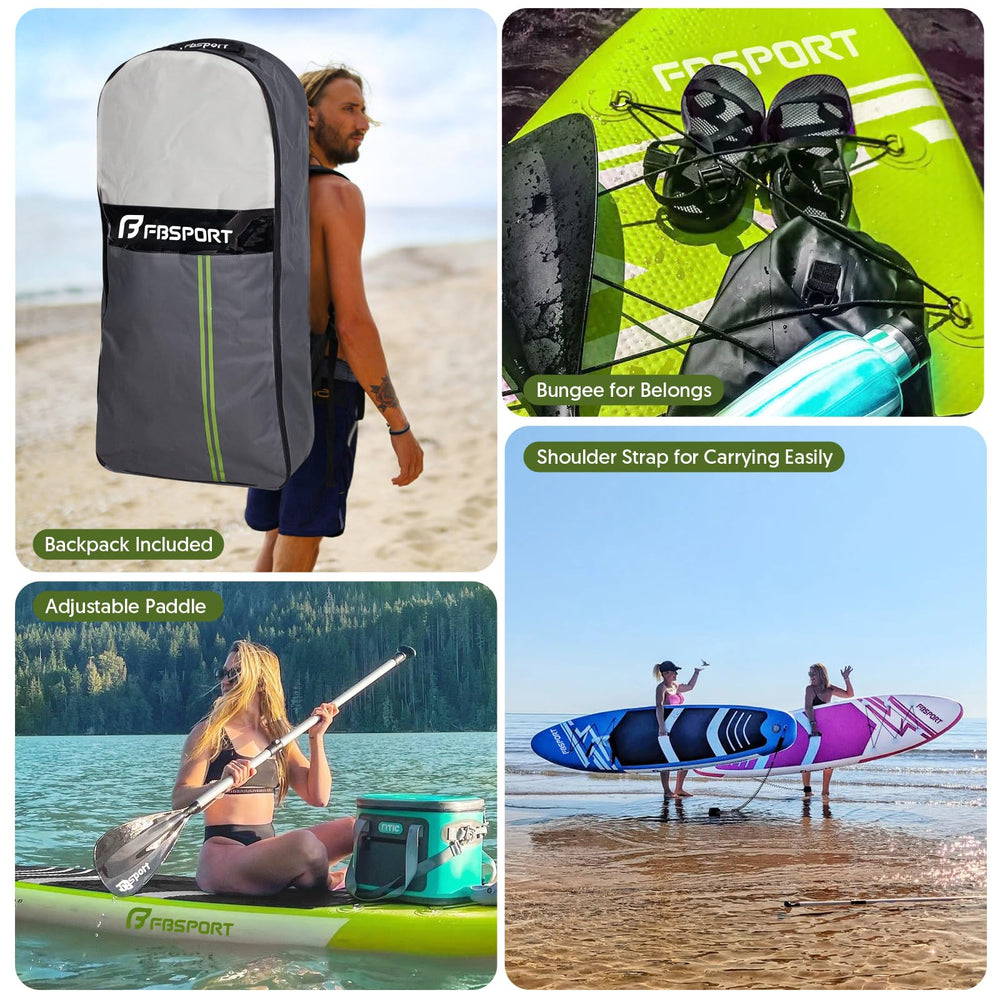 FBSPORT board rolled in padded carry bag for compact transport