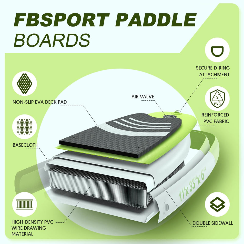 FBSPORT adjustable paddle and high-volume pump demonstrating fast inflation