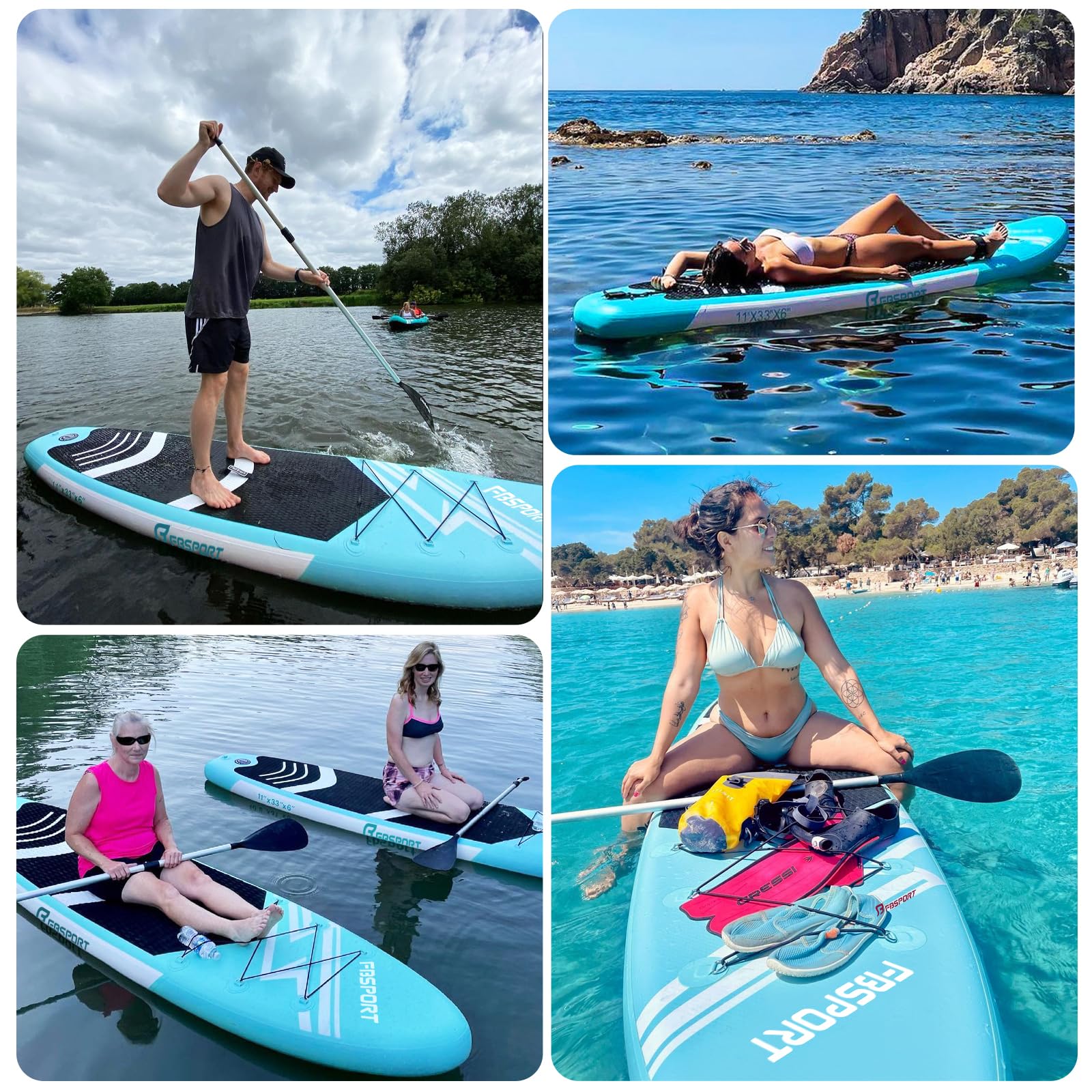 FBSPORT scale comparison with person standing to show size and load capacity
