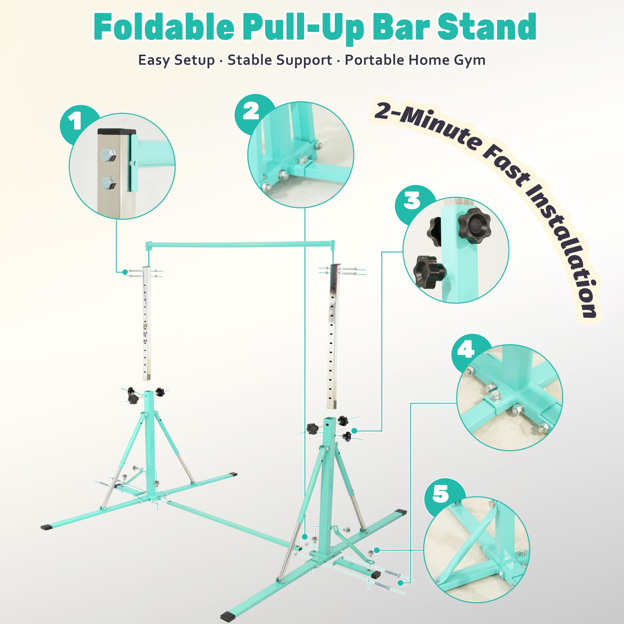 FC FUNCHEER with swing setup showing playful motion and balance benefit