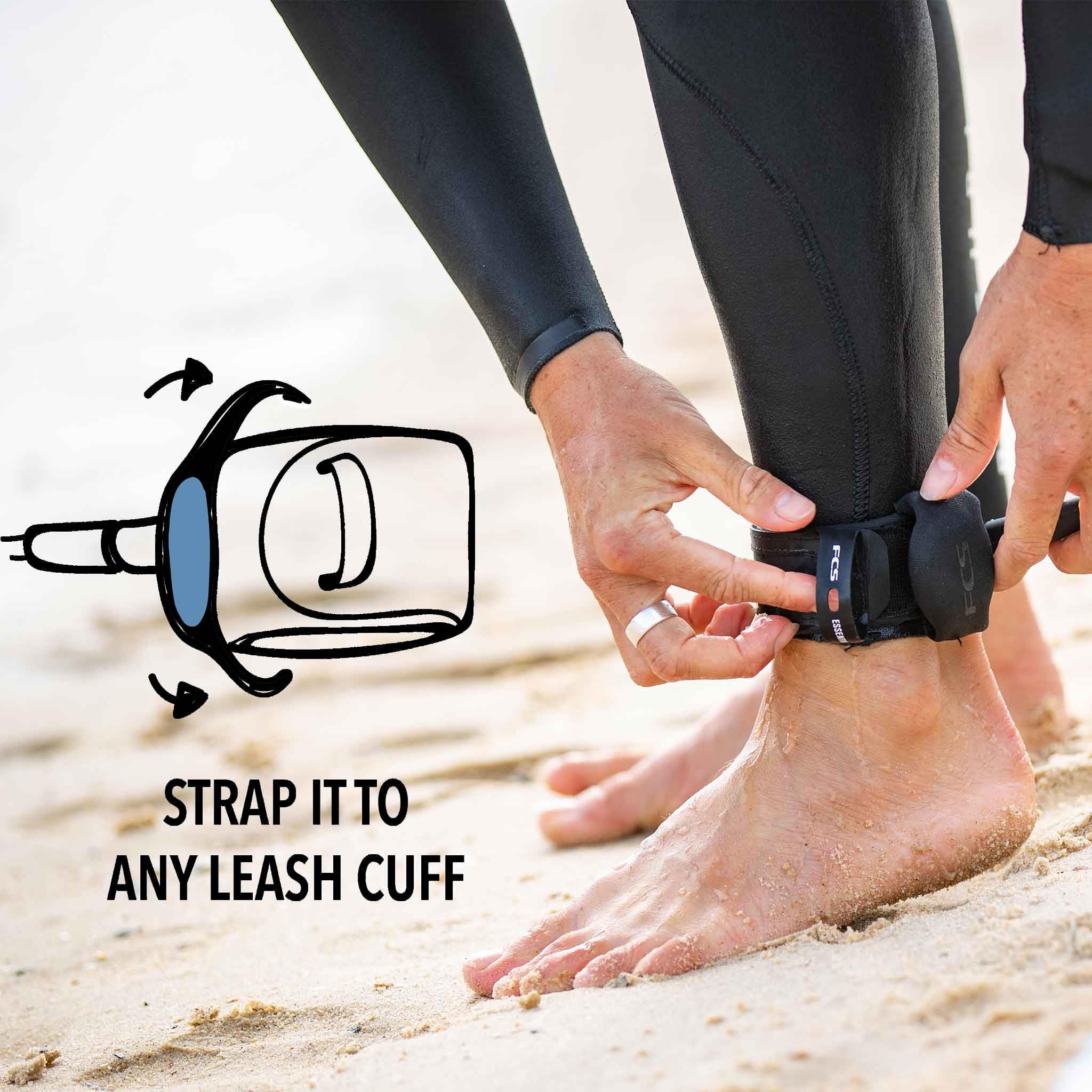 FCS x SHARKBANZ side profile showing neoprene padding for comfort benefit