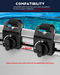 FEATCH side profile installed on sport track rail demonstrating secure fit