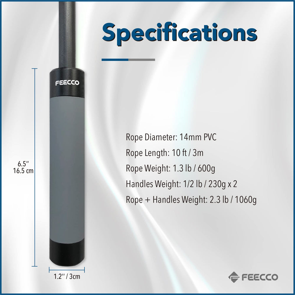 FEECCO FITNESS jump rope in gym use demonstrating fast rotations and conditioning benefit